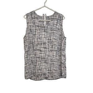 Valerie Stevens Sleeveless V-Neck Lightweight Tank Blouse Women’s Size Large